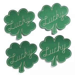 Storehouse ST. PATRICKS Set of 4 Lucky Shamrock Placemats 15” X 16”